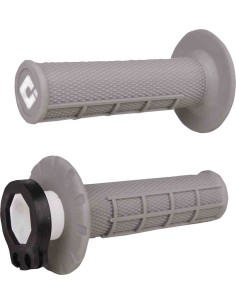 PUÑOS ODI MX V2 LOCK-ON HAF-WAFFLE GRISES