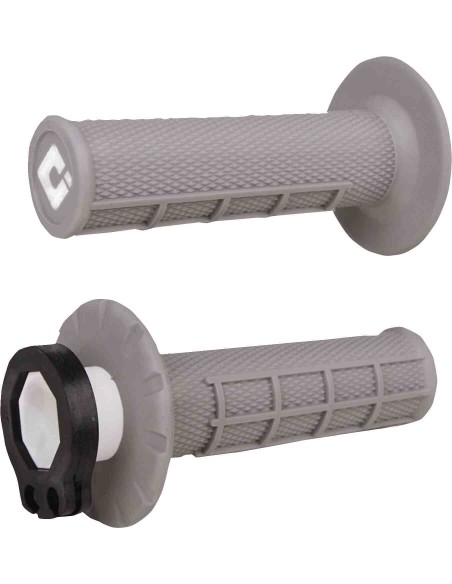PUÑOS ODI MX V2 LOCK-ON HAF-WAFFLE GRISES