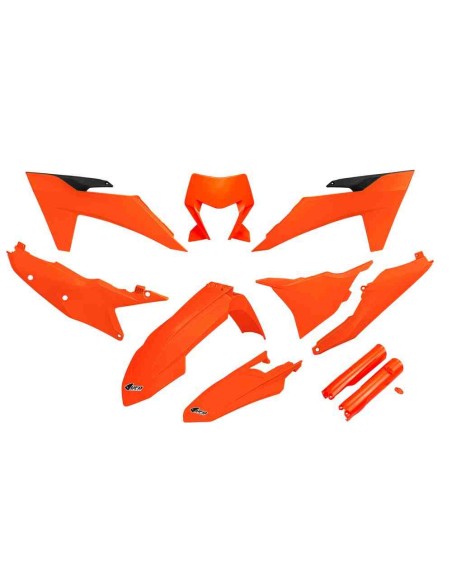 KIT PLASTICOS UFO KTM EXC 150-300 2024 EXCF 250-500 2024 NARANJA FLUOR