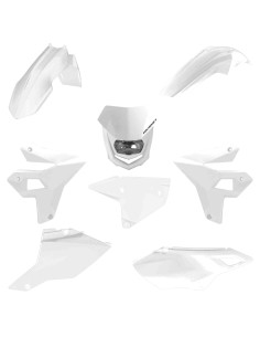 KIT PLASTICOS POLISPORT SUZUKI DRZ 400 00-24 BLANCOS RESTYLING