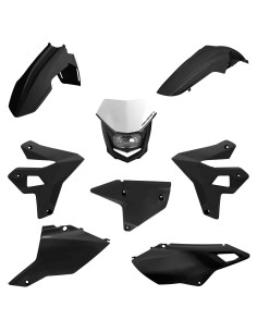 KIT PLASTICOS POLISPORT SUZUKI DRZ 400 00-24 NEGROS RESTYLING