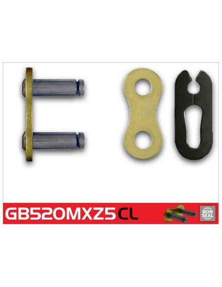 ENGANCHE DE CADENA CLIP RK 520 MXZ5 ORO