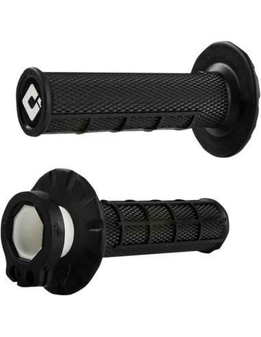 PUÑOS ODI MX V2 LOCK-ON HAF-WAFFLE NEGROS