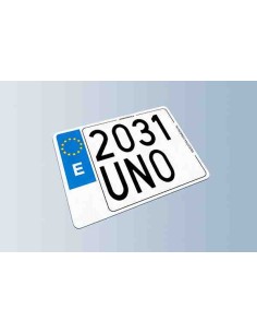 MATRICULA ACRILICA MOTO HOMOLOGADA - 220x160 MM