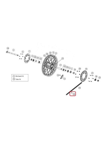 ENGANCHE DE CADENA ORIGINAL RIEJU MR 250/300