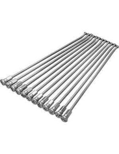 JUEGO DE RADIOS Y CABECILLAS 18" GAS GAS EC 02-19 RIEJU MR 250/300 21- PLATA