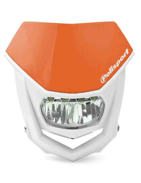PORTAFARO POLISPORT HALO LED HOMOLOGADO NARANJA