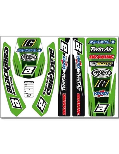 KIT ADHESIVOS BLACKBIRD UNIVERSALES VERDES