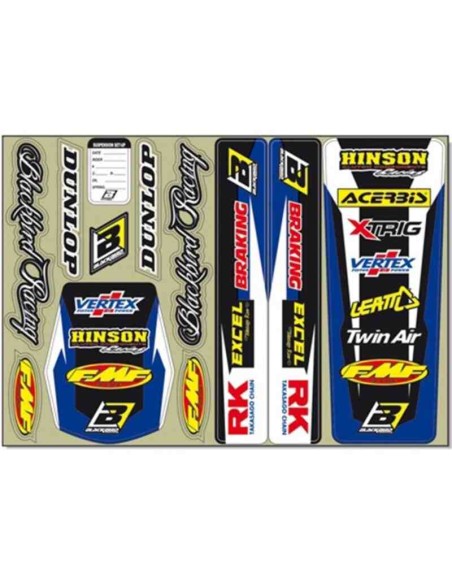 KIT ADHESIVOS BLACKBIRD UNIVERSALES AZULES