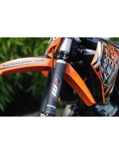 ADHESIVO PROTECTOR BARRAS DE HORQUILLA RFX WHITE POWER BLANCO NARANJA 2