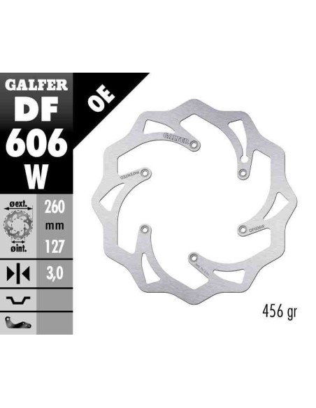 DISCO DE FRENO DELANTERO GALFER KTM EXC/SX 98-24 HUSQVARNA 14- GAS GAS EC 21- FLOREADO