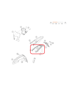 PORTAMATRICULAS KTM CORTO A49008015000