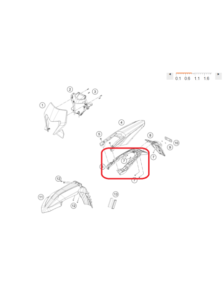 PORTAMATRICULAS KTM CORTO A49008015000