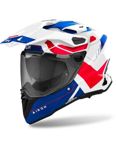 CASCO AIROH COMMANDER 2 REVEAL AZUL ROJO GLOSS