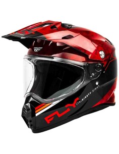 CASCO FLY RACING TREKKER KRYPTEK CONCEAL ROJO NEGRO