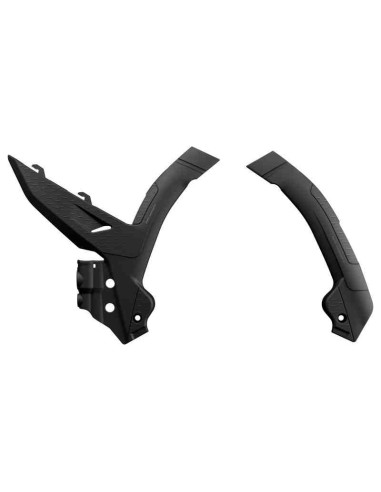 PROTECTORES DE CHASIS POLISPORT KTM EXC/EXCF 2024 SX/SXF 23-24 NEGROS