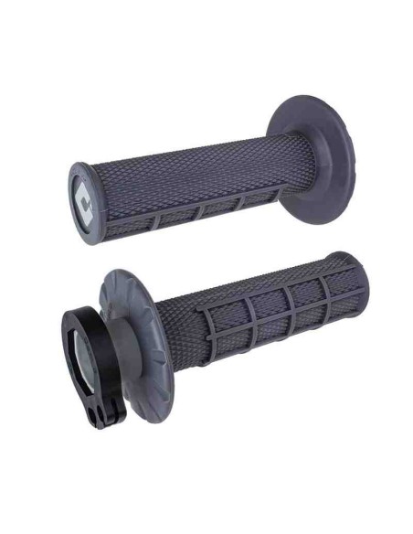 PUÑOS ODI MX V2 LOCK-ON HAF-WAFFLE GRISES