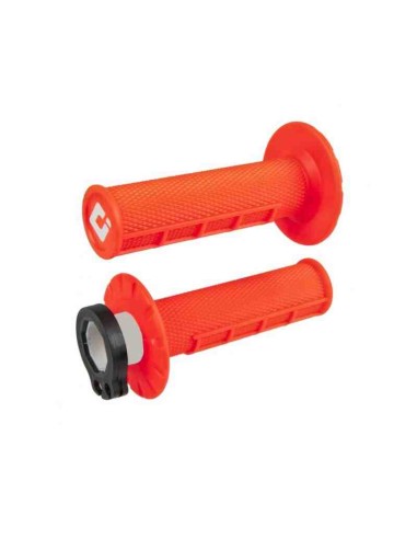PUÑOS ODI MX V2 LOCK-ON HAF-WAFFLE NARANJA FLUOR