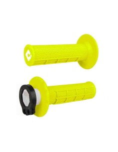 PUÑOS ODI MX V2 LOCK-ON HAF-WAFFLE AMARILLO FLUOR
