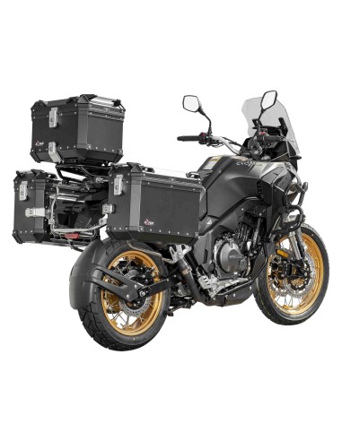 CYCLONE RX6 EXPLORER NEGRA - 3 MALETAS ALUMINIO