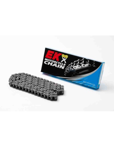 CADENA EK 428DEH SIN RETENES ESTANDAR 124 PASOS NEGRA - ESLABON CLIP