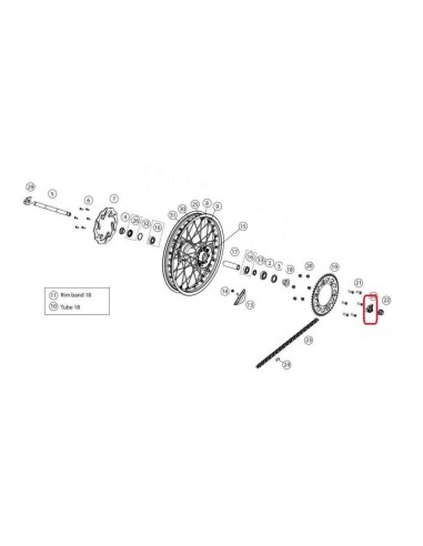 TENSOR CADENA CIEGO ENDURO GAS GAS EC 18-19 RIEJU MR 250/300