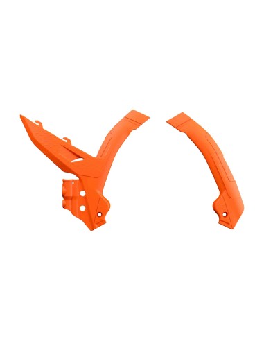 PROTECTORES DE CHASIS POLISPORT KTM EXC/EXCF 2024 SX/SXF 23-24 NARANJAS