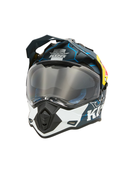 CASCO KINI RED BULL ADVENTURE 1.0 AZUL BLANCO