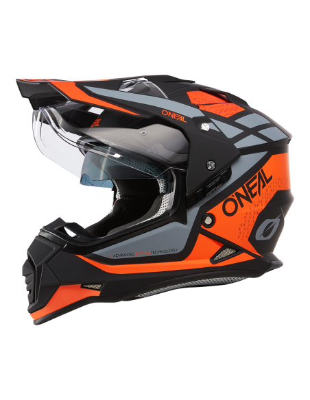 CASCO ONEAL SIERRA R NARANJA NEGRO GRIS