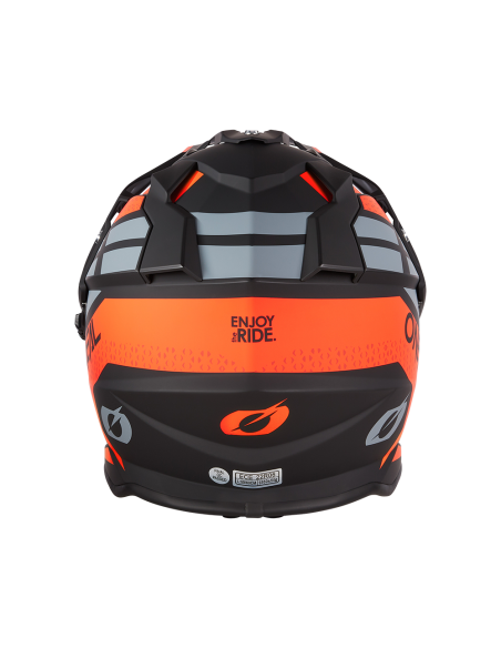 CASCO ONEAL SIERRA R NARANJA NEGRO GRIS