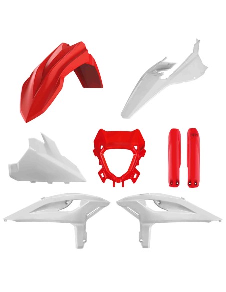 KIT PLASTICOS POLISPORT BETA RR X-PRO 25-26 ROJO BLANCO