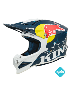 CASCO KINI RED BULL MXC1 1.0 AZUL BLANCO