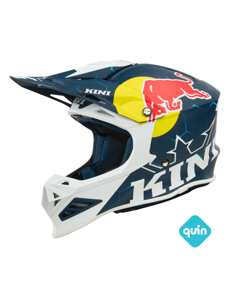 CASCO KINI RED BULL MXC1 1.0 AZUL BLANCO