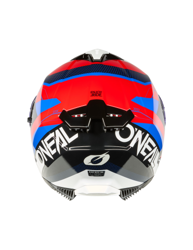 CASCO ONEAL CHALLENGER EXO NEGRO BLANCO ROJO AZUL