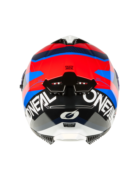 CASCO ONEAL CHALLENGER EXO NEGRO BLANCO ROJO AZUL