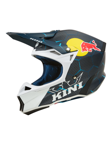 CASCO KINI RED BULL MXC2 2.0 AZUL BLANCO