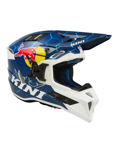 CASCO KINI RED BULL EXC 1.0 AZUL BLANCO