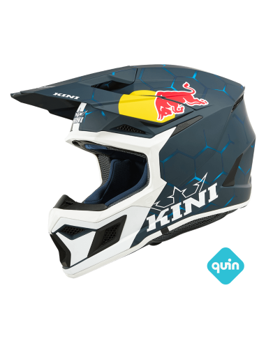 CASCO KINI RED BULL NIÑO MX3 1.0 AZUL BLANCO