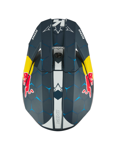 CASCO KINI RED BULL NIÑO MX3 1.0 AZUL BLANCO