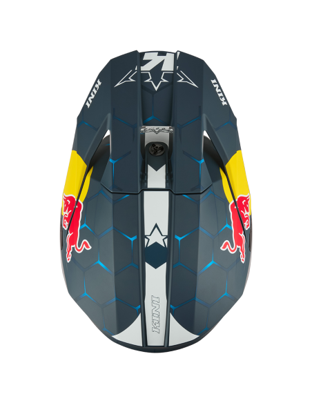 CASCO KINI RED BULL NIÑO MX3 1.0 AZUL BLANCO