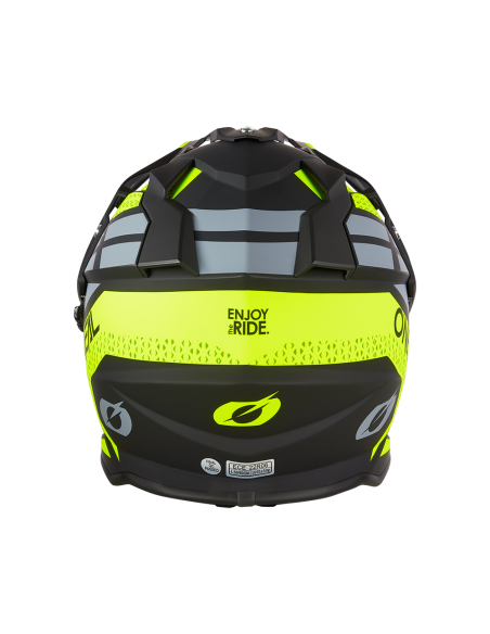 CASCO ONEAL SIERRA R AMARILLO FLUOR NEGRO GRIS