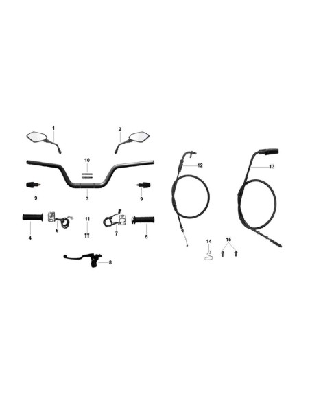 MANETA DE EMBRAGUE COMPLETA CYCLONE RX1