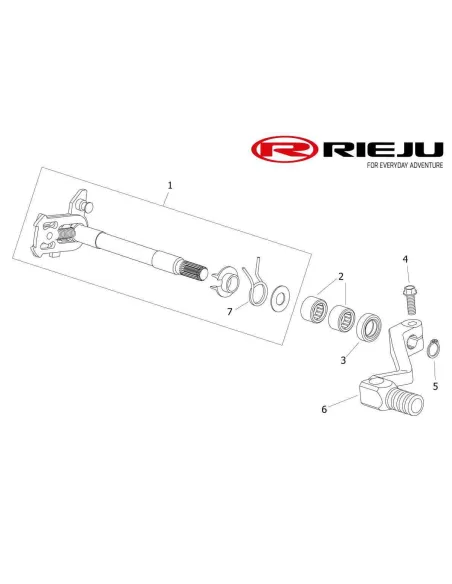 RETEN PEDAL DE CAMBIO RIEJU MR 300i 2026