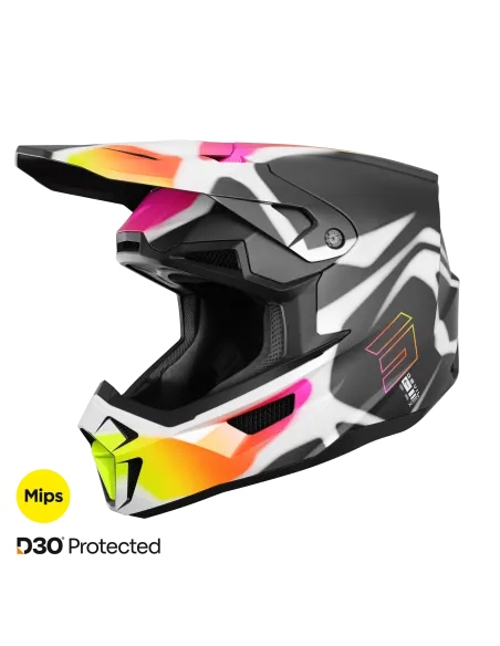 CASCO SHOT LITE DEVIL NEGRO MATE