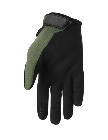 GUANTES THOR RIDEMODE STATIC NEGRO VERDE CAMUFLAJE