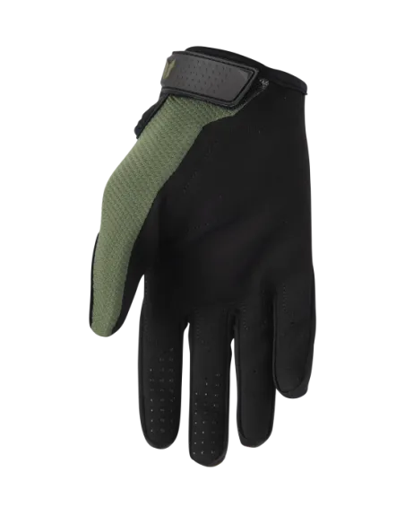 GUANTES THOR RIDEMODE STATIC NEGRO VERDE CAMUFLAJE