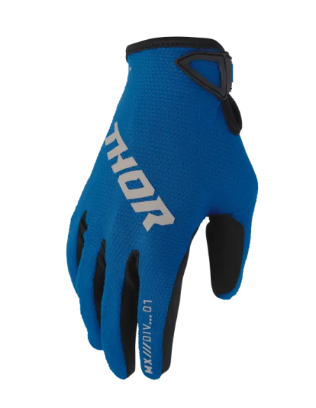 GUANTES THOR RIDEMODE STATIC NEGRO AZUL