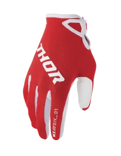 GUANTES THOR RIDEMODE STATIC ROJO BLANCO