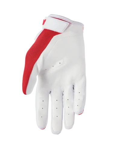 GUANTES THOR RIDEMODE STATIC ROJO BLANCO
