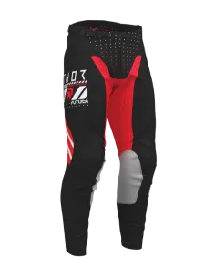 PANTALON THOR LAUNCHMODE FUTURA NEGRO ROJO